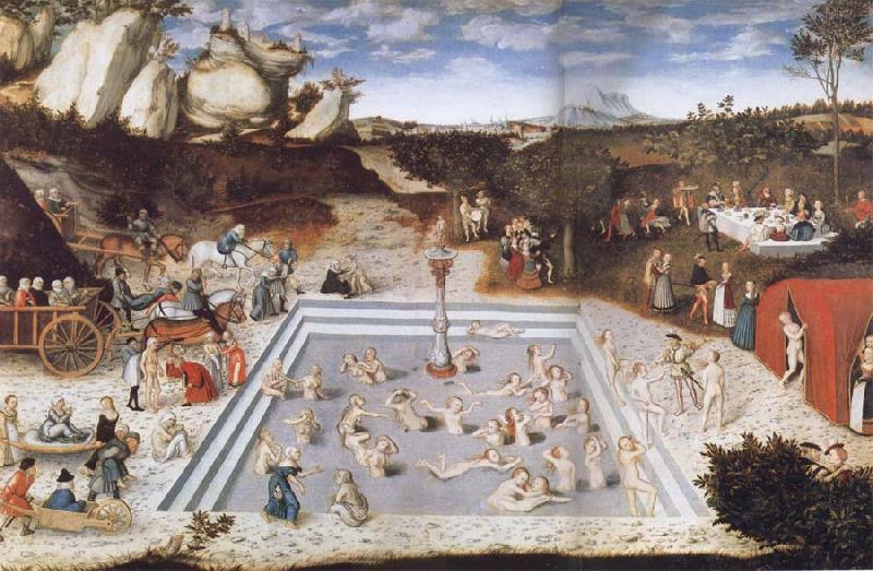 CRANACH, Lucas the Elder Fountain of Youth China oil painting art